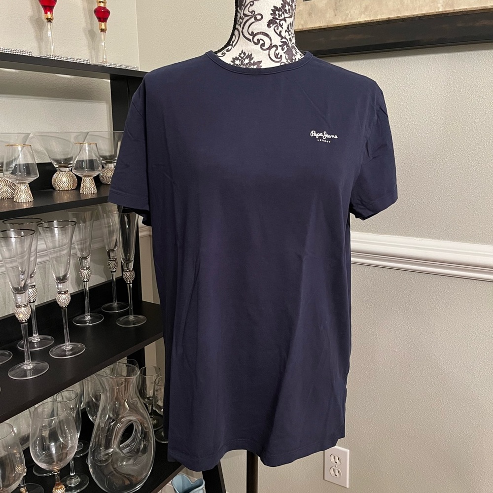 Pepe Jeans Navy Blue Crew Neck T-Shirt